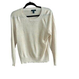 J. Crew Beige Tan Soft Henley Pullover Sweater Size Small
